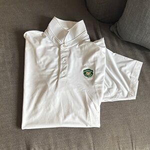 Dunning men’s large medinah country club white golf polo